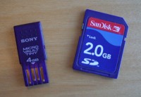 Sony Microvault vs. SD Card