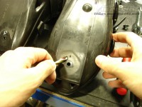 Marking the spot before drilling