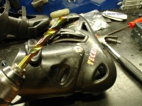 Drilling to remove the cuff rivets