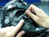 The Fila heel buckle has a screw vs. rivet for the Seba