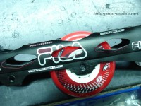 Low profile frame, requiring extra space above for the two front wheels